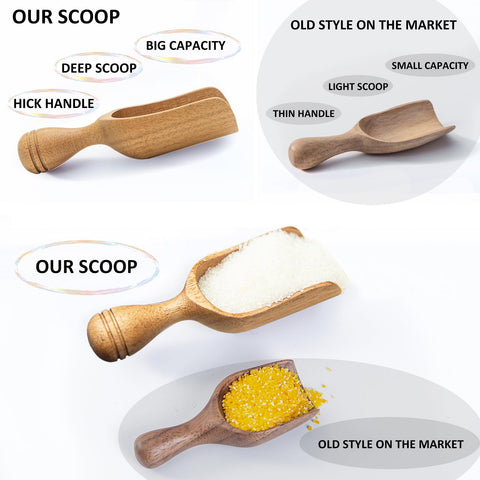 Cucharas CHEF OLÉ para sal y sales de baño, uso higiénico y práctico.