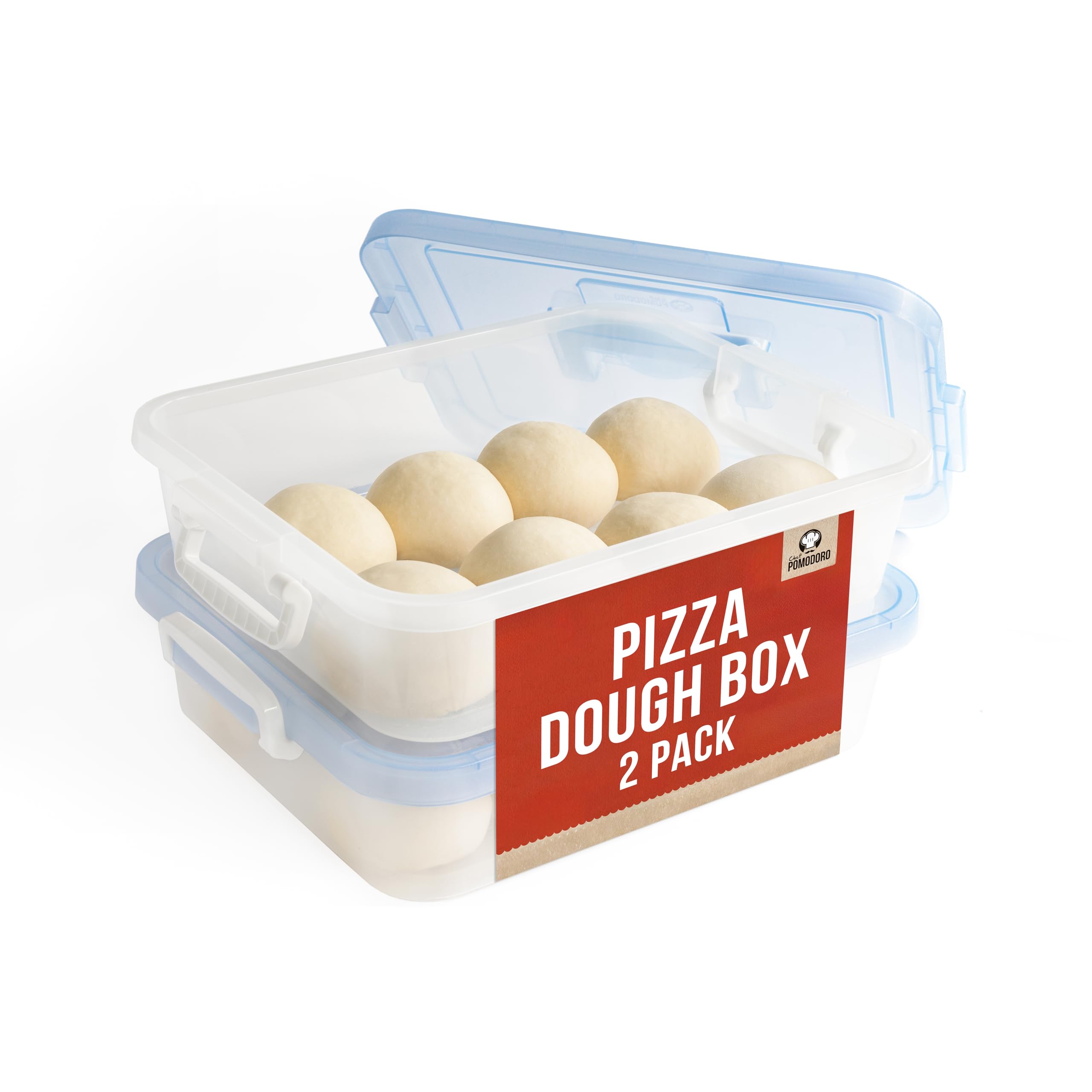 Chef Pomodoro: caja de fermentación con dos bandejas facilita fermentación uniforme de la masa
