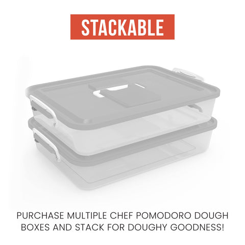 Diseño apilable Chef Pomodoro para ahorrar espacio en el refrigerador.