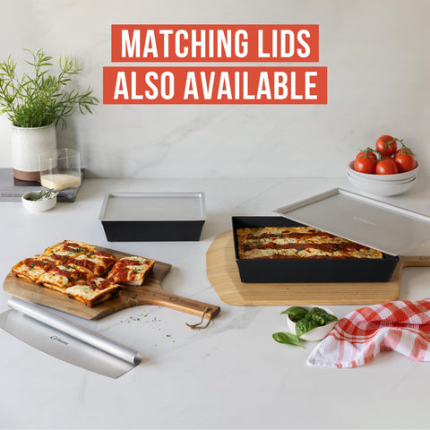 Limpieza fácil tras hornear gracias a la superficie antiadherente de Chef Pomodoro.