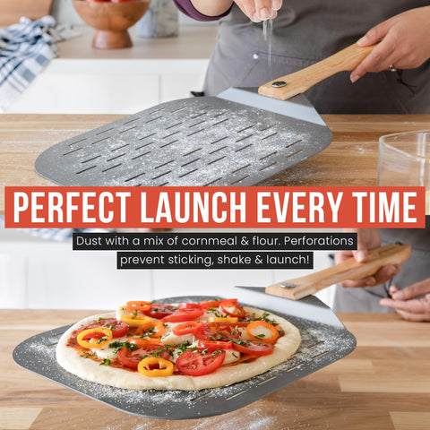 Chef Pomodoro paleta con diseño plegable para almacenamiento en cocinas pequeñas.