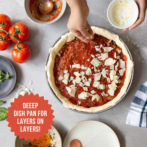 Pan-pizza Chef Pomodoro cocción uniforme, borde dorado