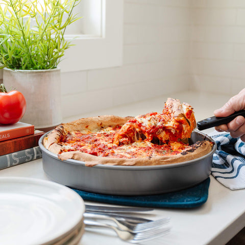 Limpieza fácil del pan-pizza Chef Pomodoro tras horneado