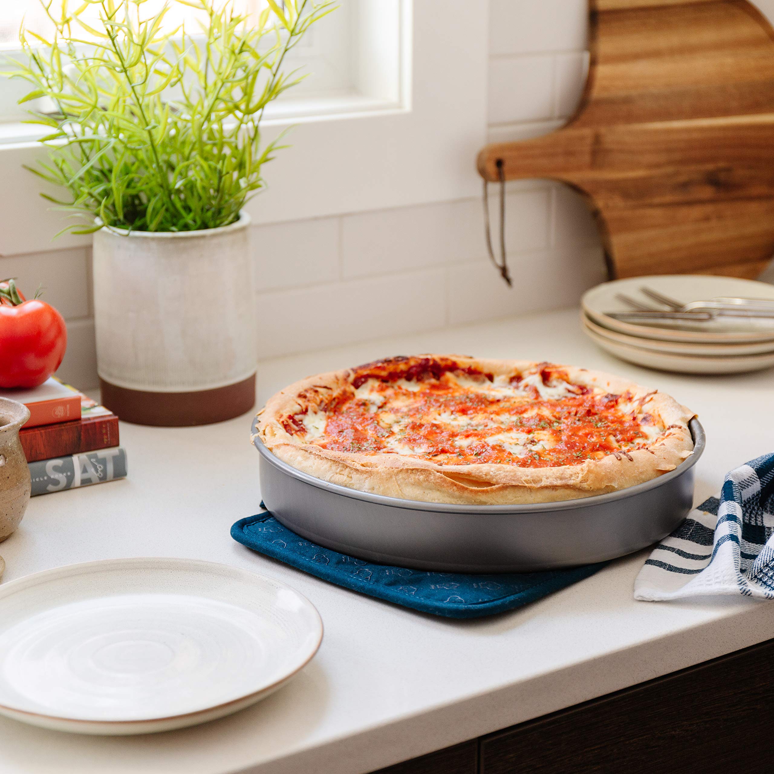 Chef Pomodoro pan-pizza versátil para postres y platos salados