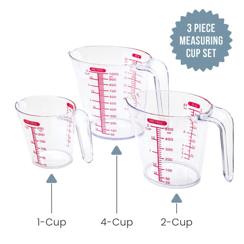 Chef Pomodoro tazas de medición 2-500 ml para porciones precisas.