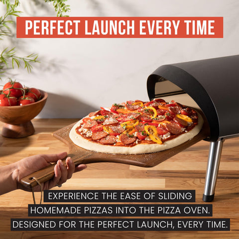 Uso múltiple de Chef Pomodoro como tabla de preparación y servir pizzas.