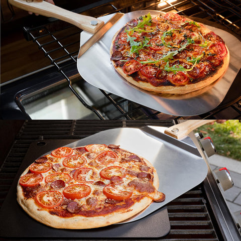 Perfecta para trasladar pizzas calientes sin riesgos.