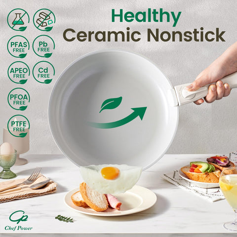 Sartén Chef Power de 11 pulgadas, cerámica antiadherente