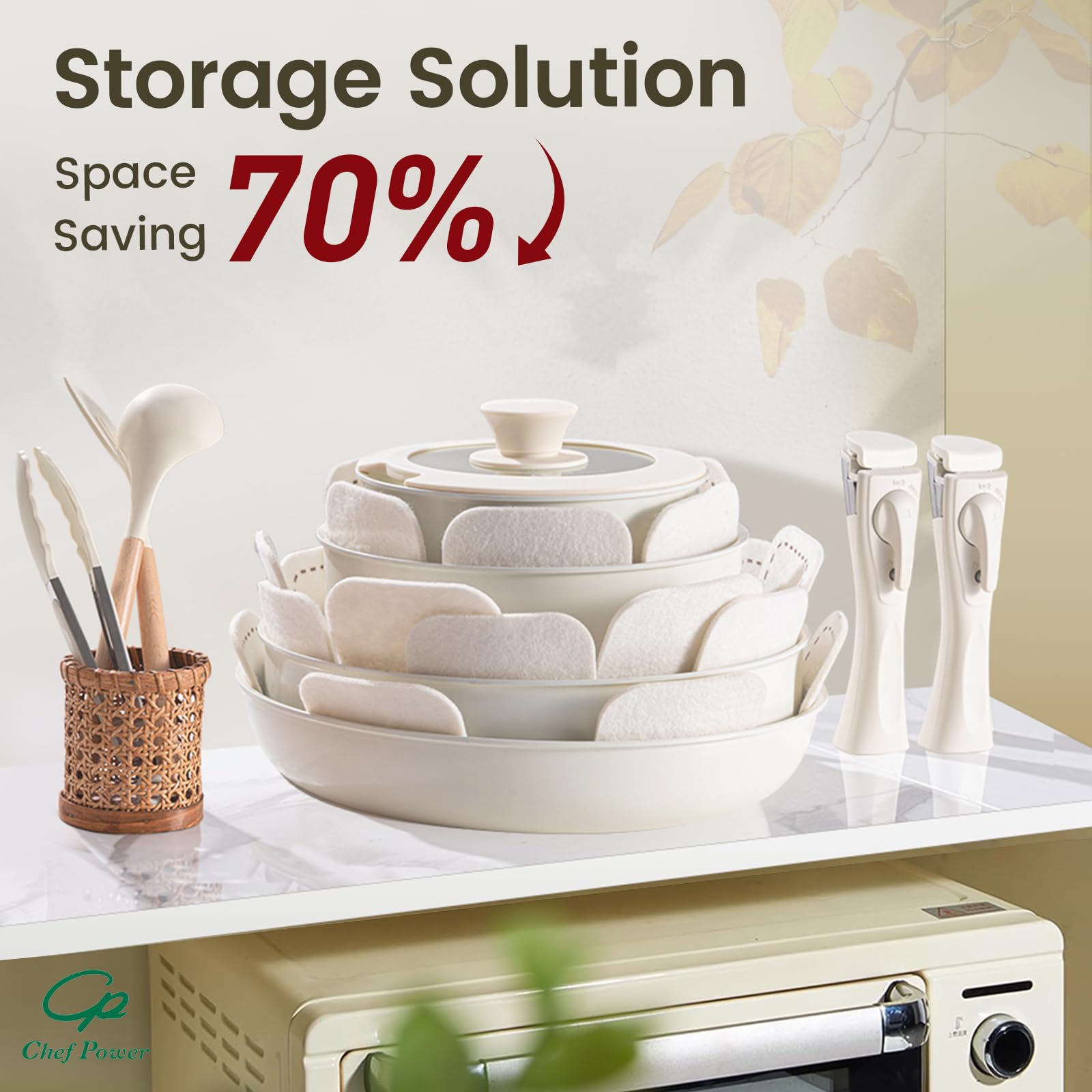 chef power sarten ceramica 11 pulgadas ideal para guisos y salteados
