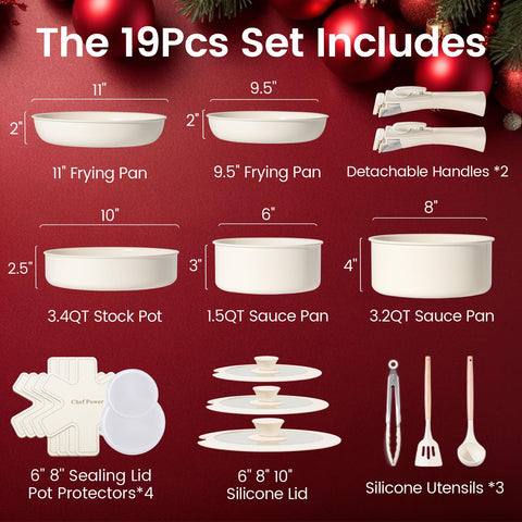 chef power sarten ceramica 9 pulgadas antiadherente para salteados suaves