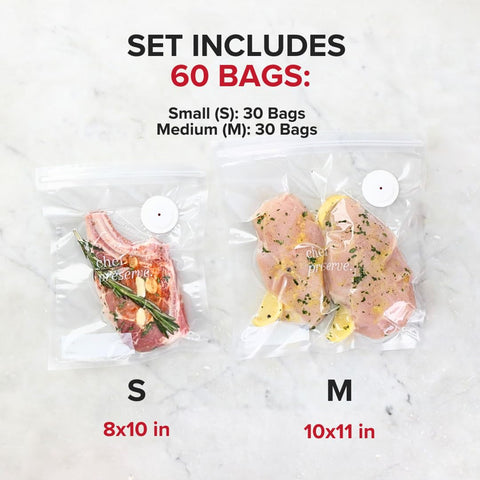 Chef Preserve: bolsas anti-olor con doble cierre para evitar fugas.