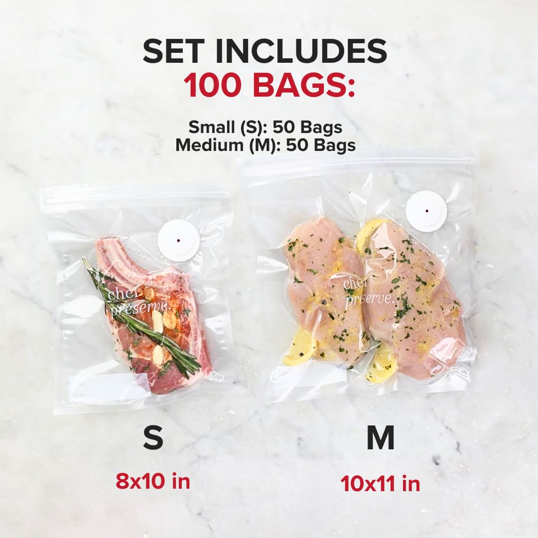 Bolsas Chef Preserve para congelados con sellado y resistencia.
