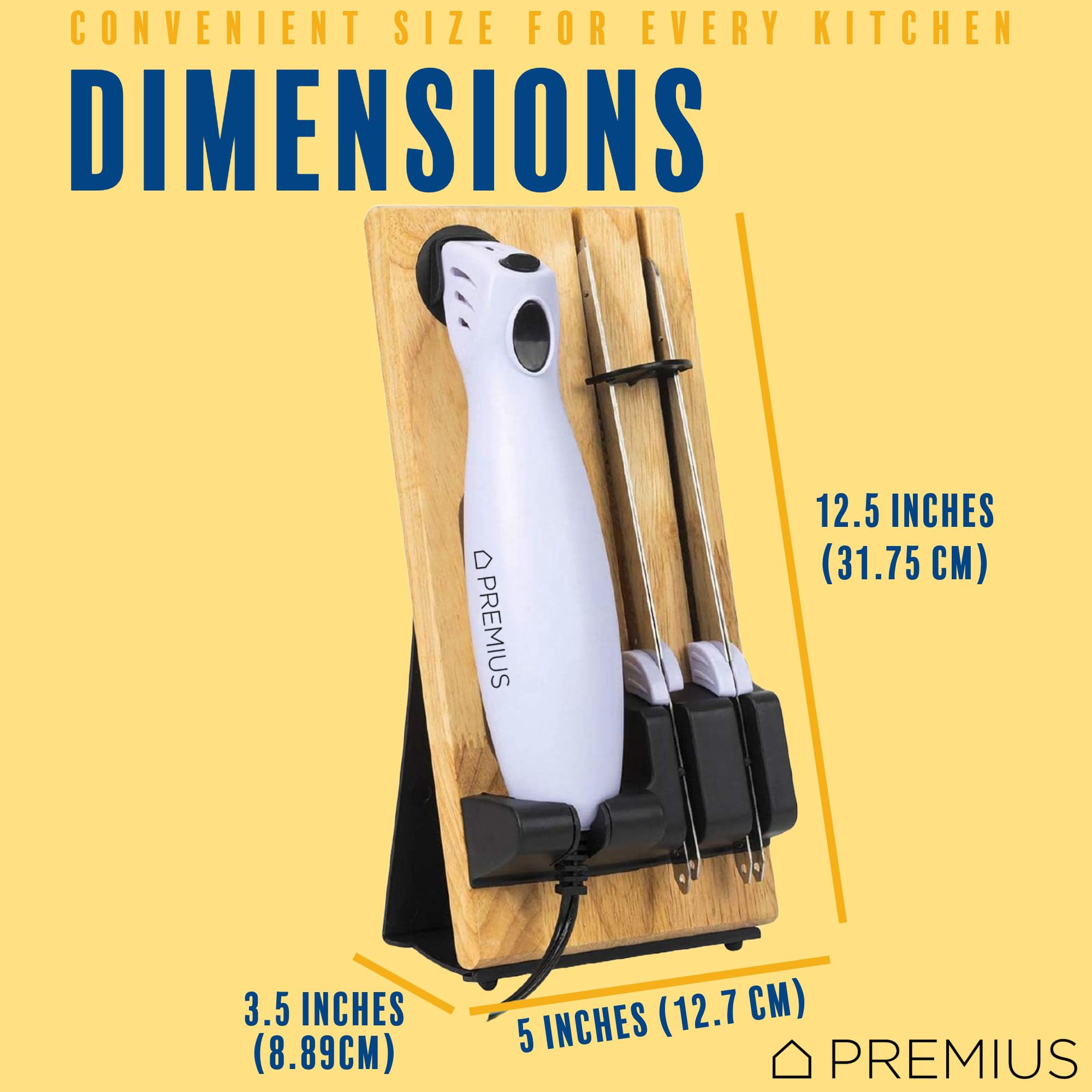 Diseño blanco de Chef PRO con base de madera elegante