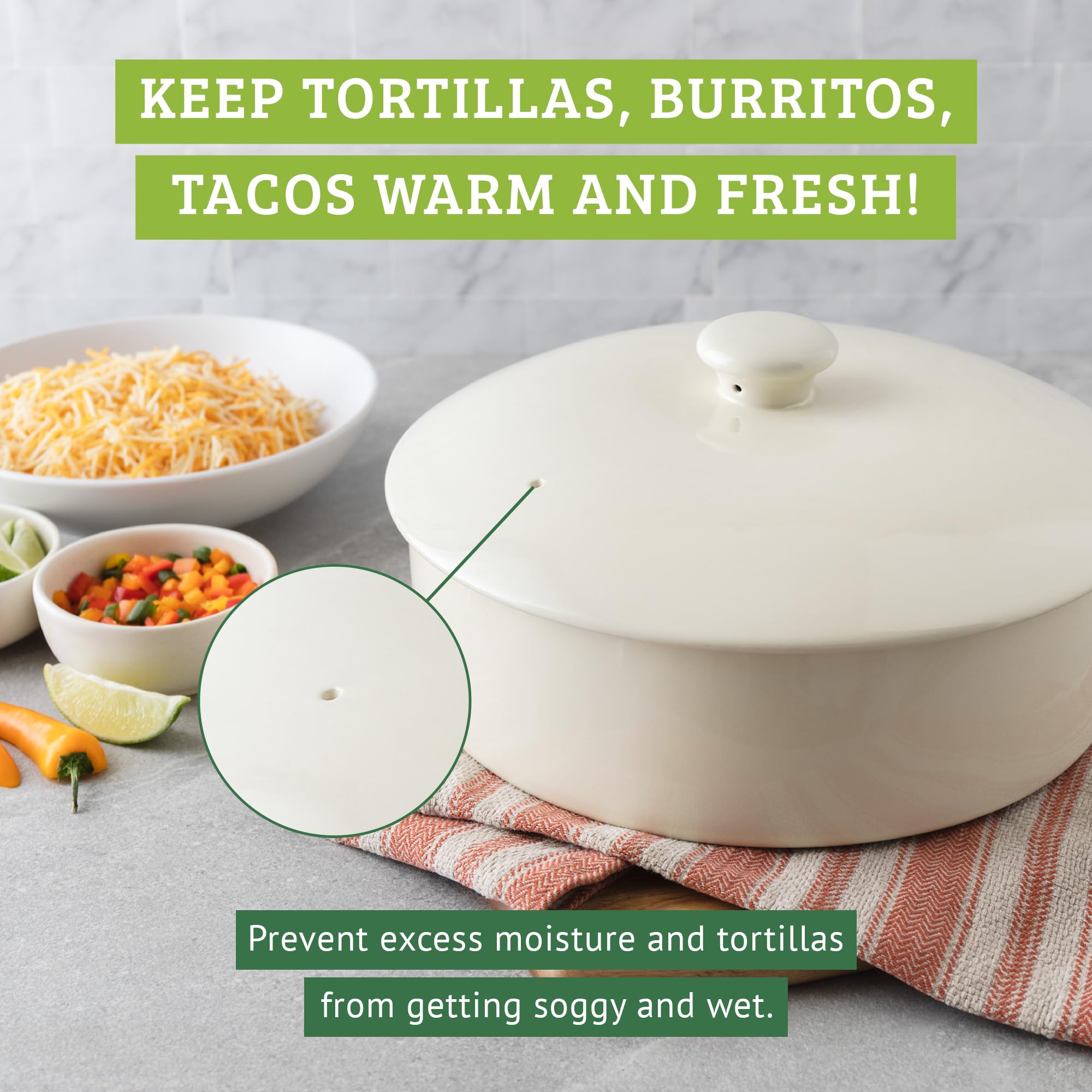 Chef Tacos versión 10 pulgadas para tortillas grandes y pequeñas