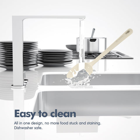 ChefAide espátula de silicona flexible y resistente para raspar cuencos