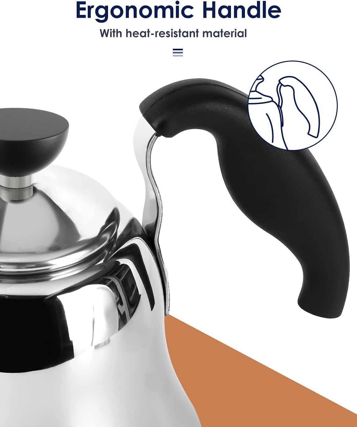 Chefbar tetera apta para inducción y gas, ideal para hornos y cocinas mixtas.