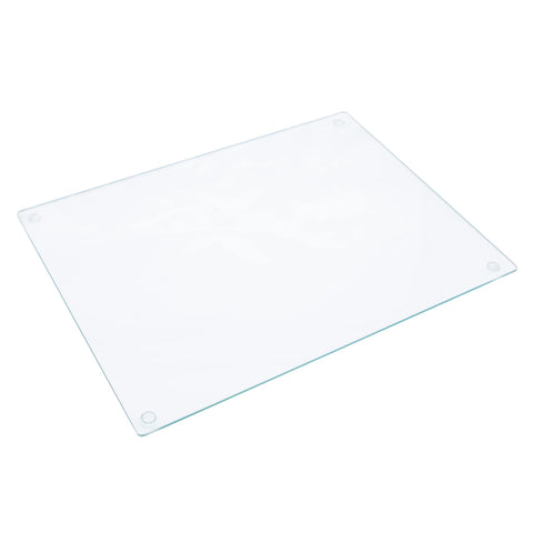 Chefcaptain tabla de cortar vidrio templado 40x30 cm, superficie higiénica y duradera