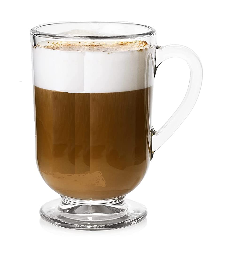 Chefcaptain vasos irlandeses con base de 10 oz, ideales para café caliente o cappuccino.
