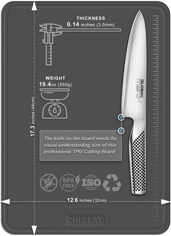 CHEFEAT tabla de corte TPU neutraliza olores y manchas para higiene