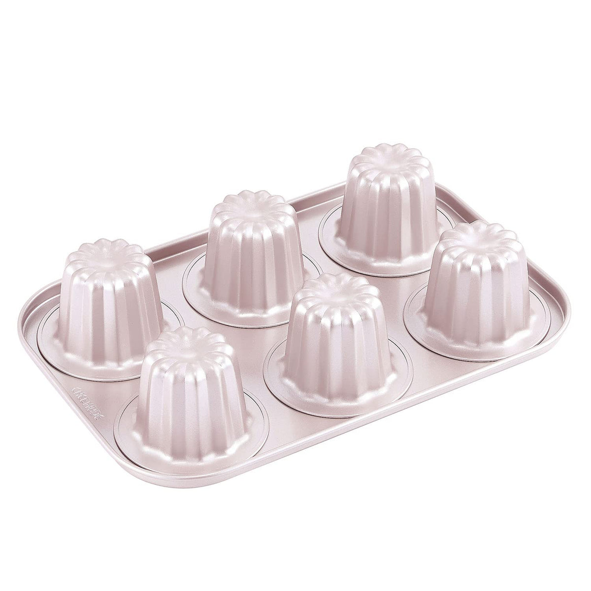CHEFMADE molde canelé 6 cavidades para hornear de forma uniforme.