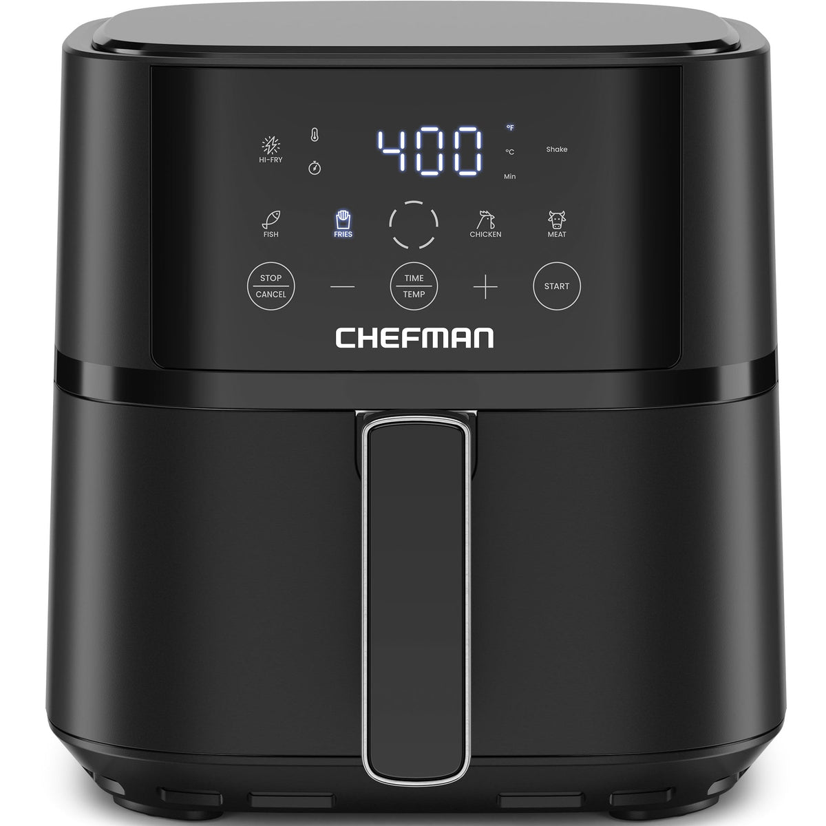 Chefman freidora de aire frontal elegante y compacta para encimera