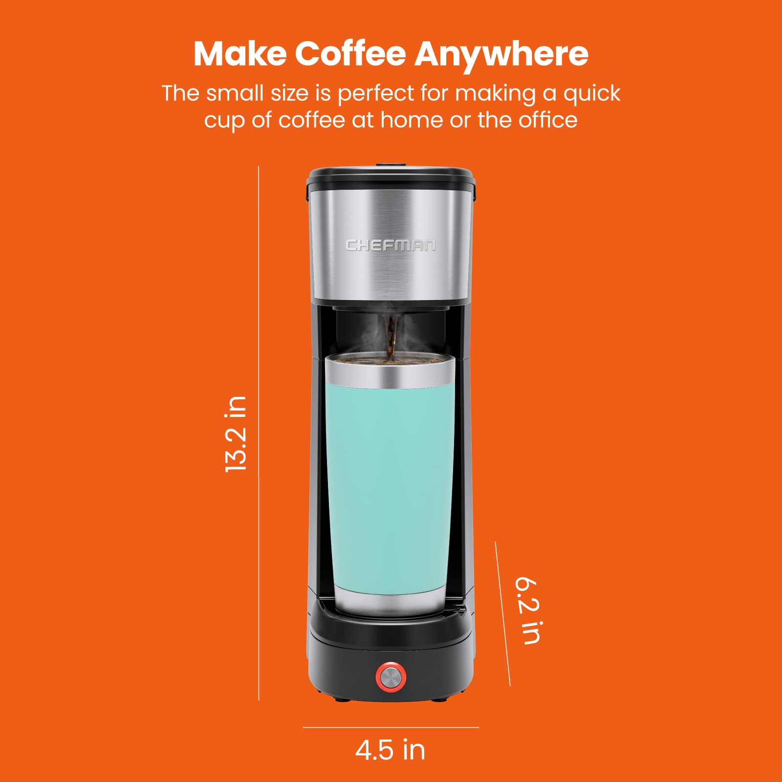 Accesorio de filtro reutilizable de Chefman InstaCoffee para uso prolongado