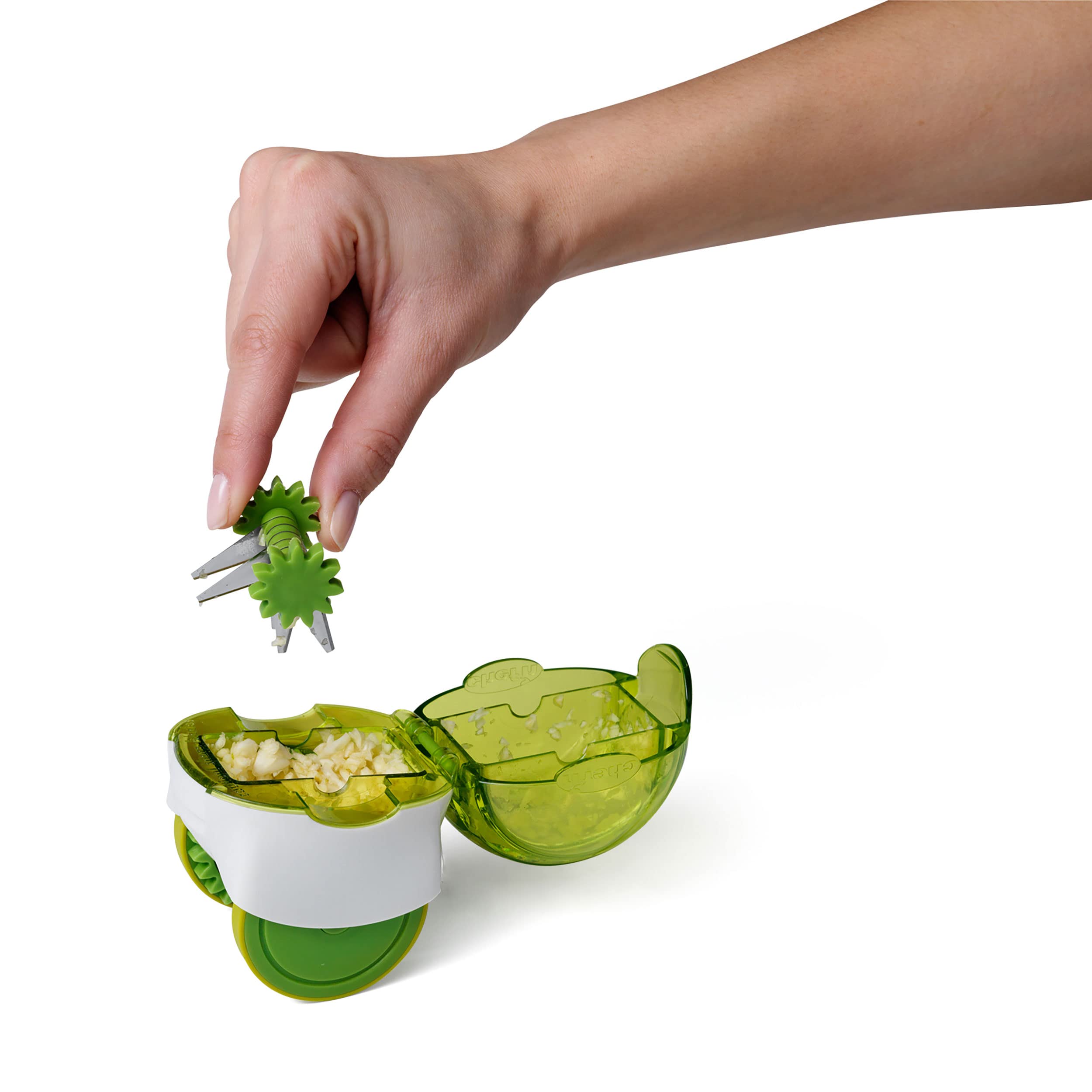 Chef'n GarlicZoom XL: controla la textura con más o menos rodado.