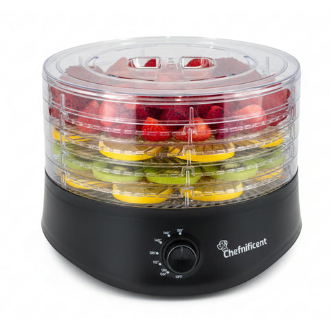 Chefnificent DryMax 280 con bandejas transparentes para supervisar lotes variados
