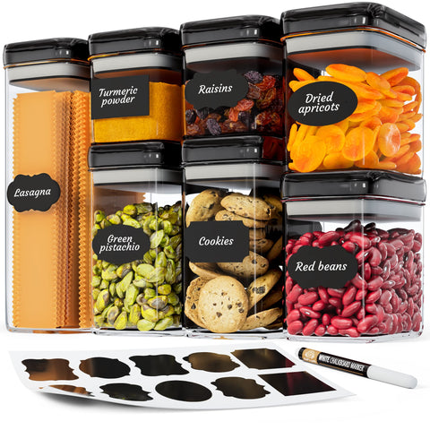 Chef's Path contenedores almacenamiento grande: mejor organización y frescura para granos y cereales.
