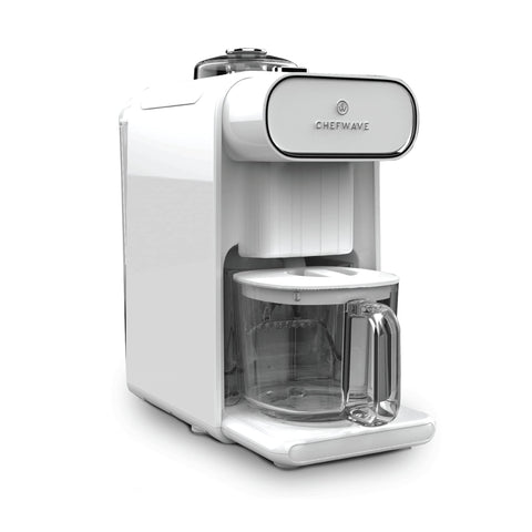 ChefWave Milkmade jarra de cristal destacada para servir leche casera fresca.