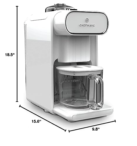 ChefWave Milkmade jarra de vidrio fácil de limpiar.