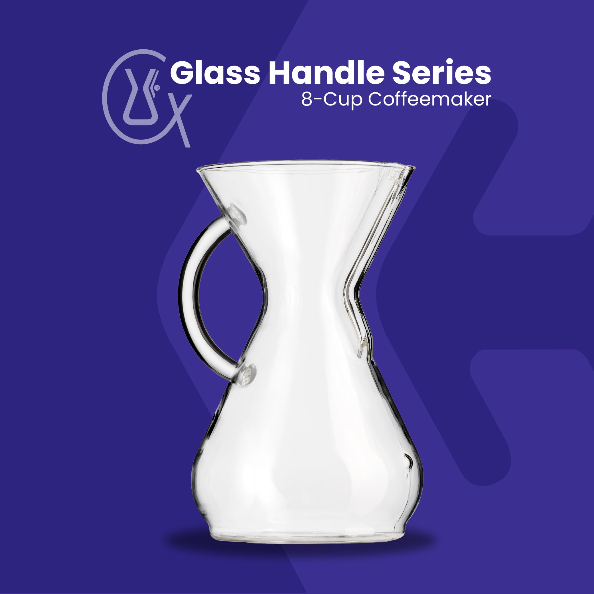 Chemex de cristal borosilicato sin olores para un café puro.