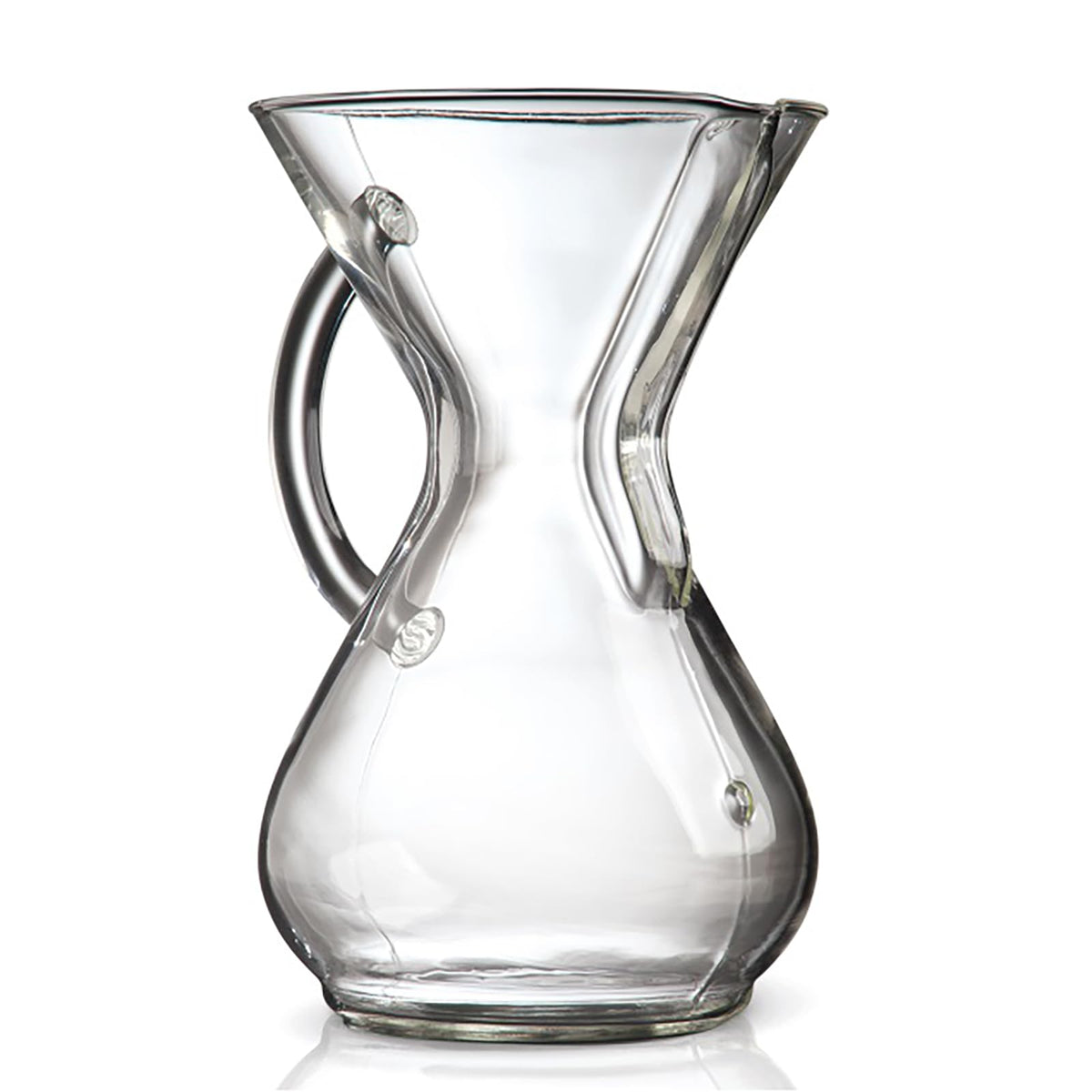 Chemex cafetera de vidrio con mango para un vertido suave y controlado