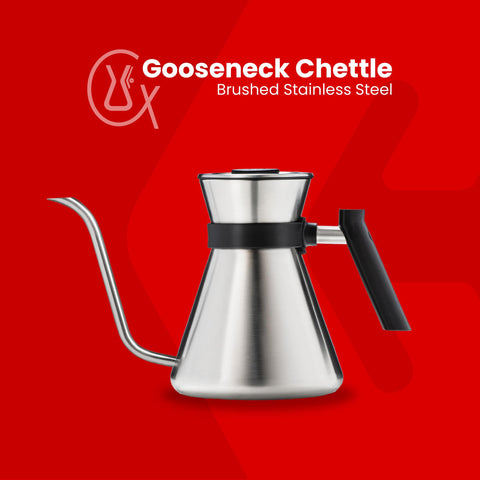 Chemex Chettle, capacidad de 1.2 litros para lote completo de café.