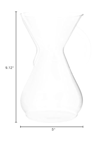 Chemex compatible con filtros FP-1 FC-100 FS-100 para mayor flexibilidad.