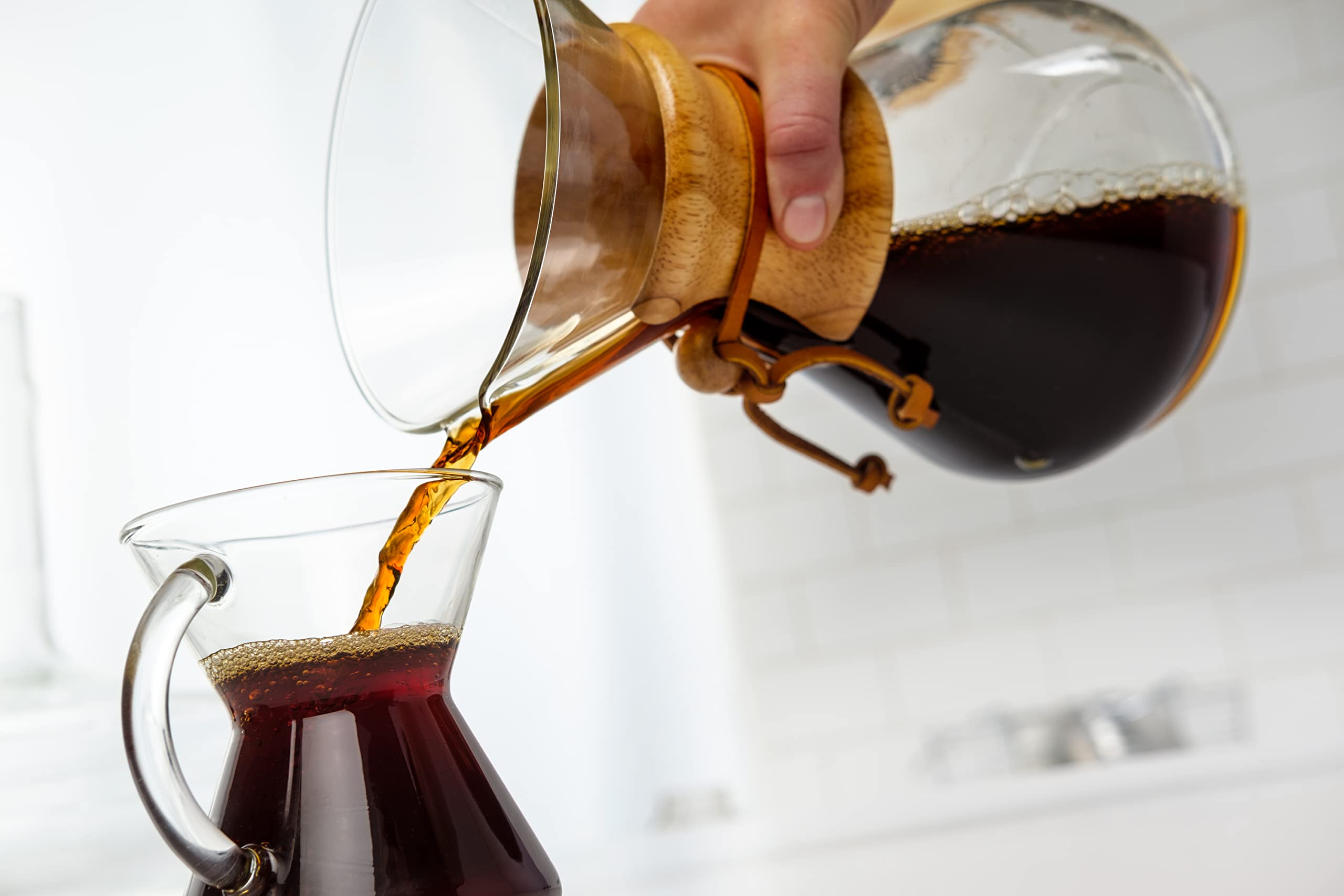 Chemex, almacenar café preparado en refrigeración manteniendo el sabor.