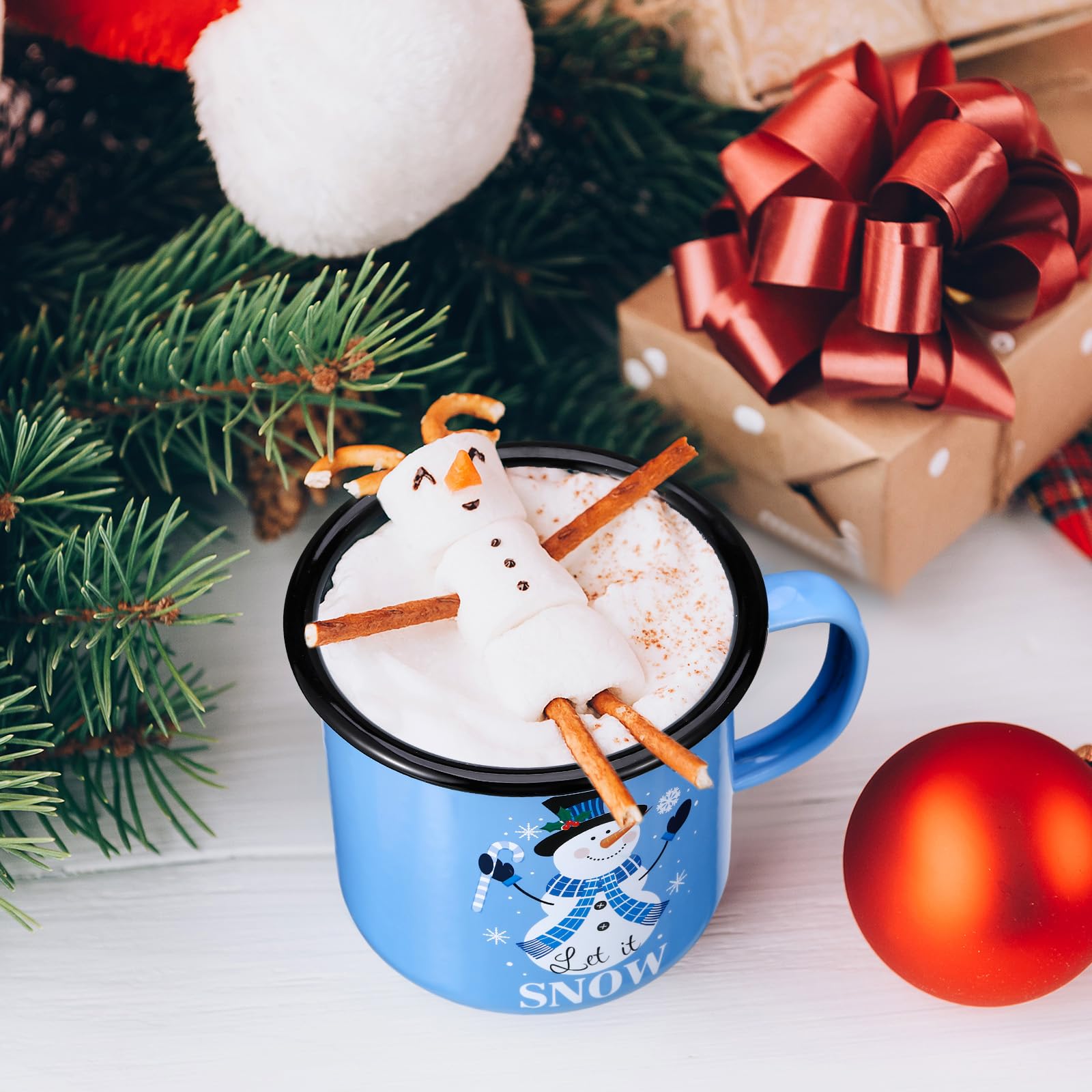 Taza CHENGU esmaltada duradera y resistente a caídas, uso diario seguro