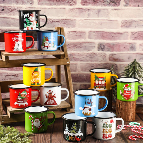 Taza CHENGU esmaltada portátil y ligera, apta para interior y exterior