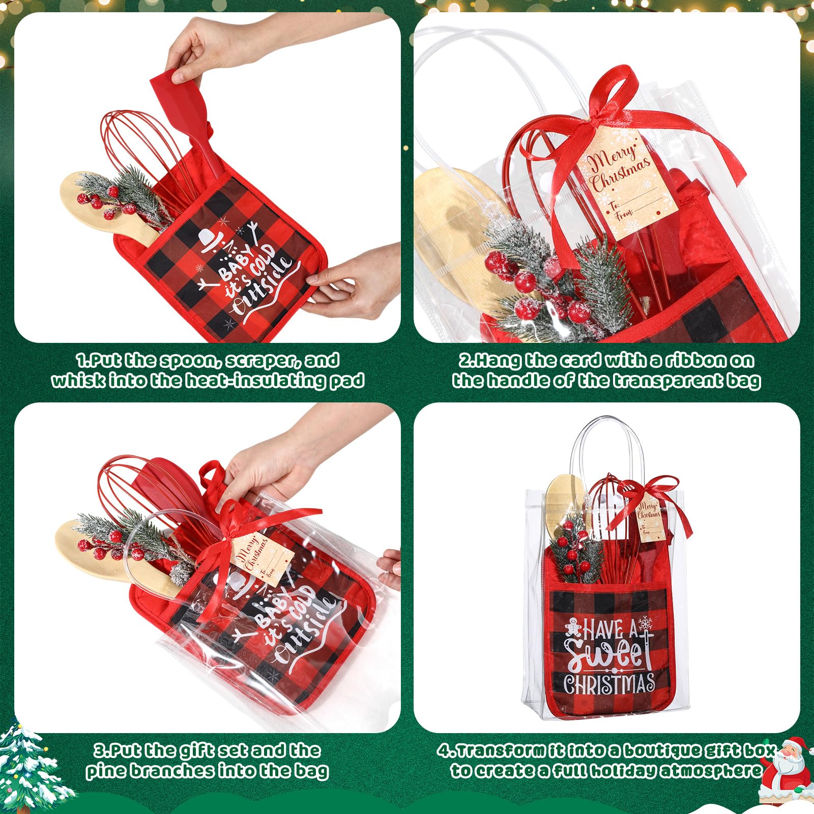 Bolsas de regalo transparentes CHENGU para envolver regalos