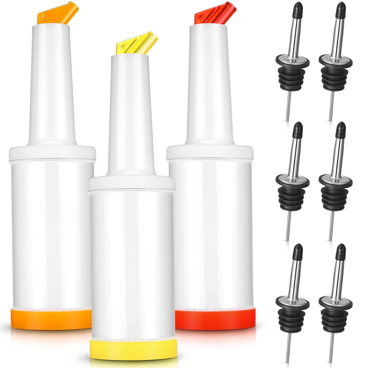 CHENGU botellas vertedoras de jugo 34oz para uso diario y bar