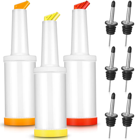 CHENGU botellas vertedoras de jugo 34oz para uso diario y bar
