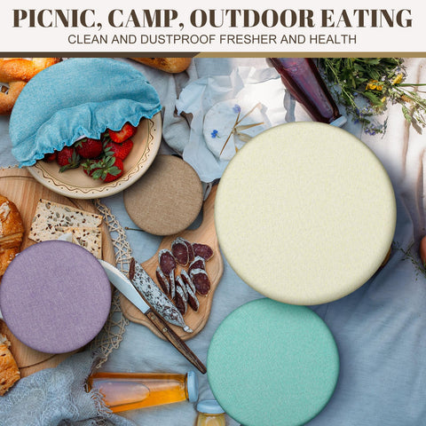 CHENGU cubiertas de bol 15 cm, ajuste elástico para múltiples cuencos