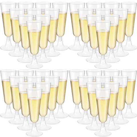 Copas CHENGU de champagne 5 oz, paquete de 150 piezas para eventos sin roturas.