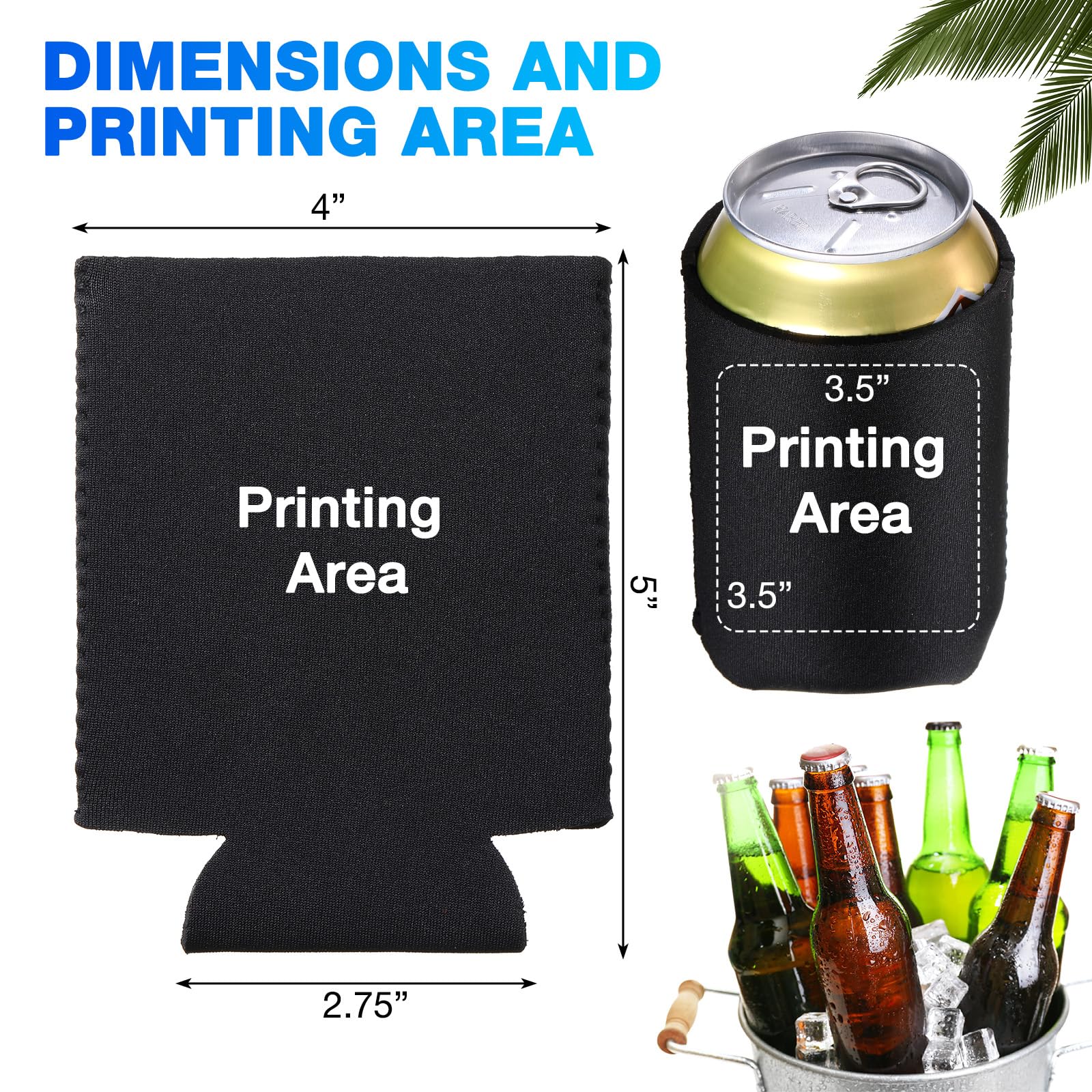 CHENGU funda lata neopreno duradera y reutilizable para fiestas y eventos