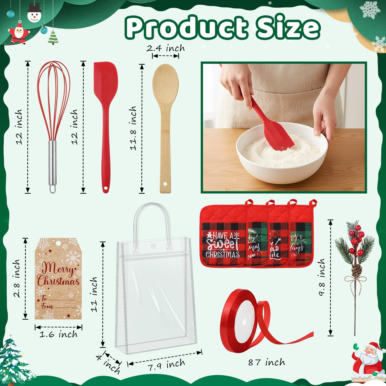 Espátulas CHENGU de silicona para uso suave y sin pegar