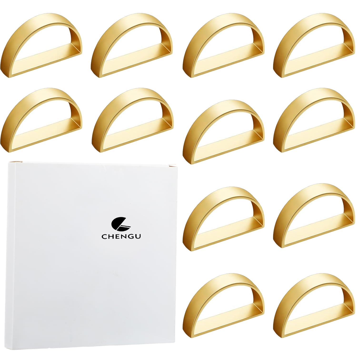 CHENGU servilletero semicircular oro mate ambiente de celebración