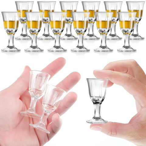 CHENGU vasos cordial 11 ml con base estable para tequila y licores