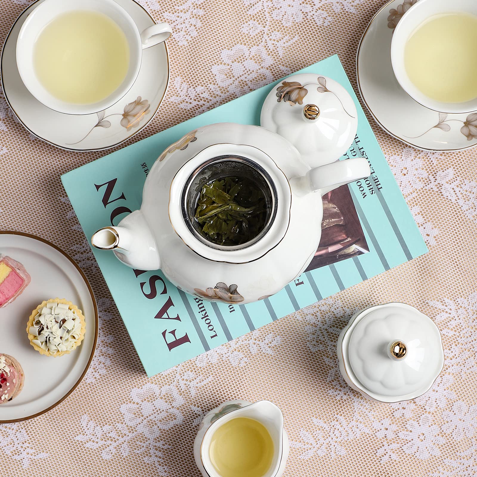 CHENP.HMC lecherera de porcelana, perfecta para leche o cremas