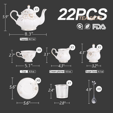 CHENP.HMC Platillos brillantes para presentar el té en la mesa