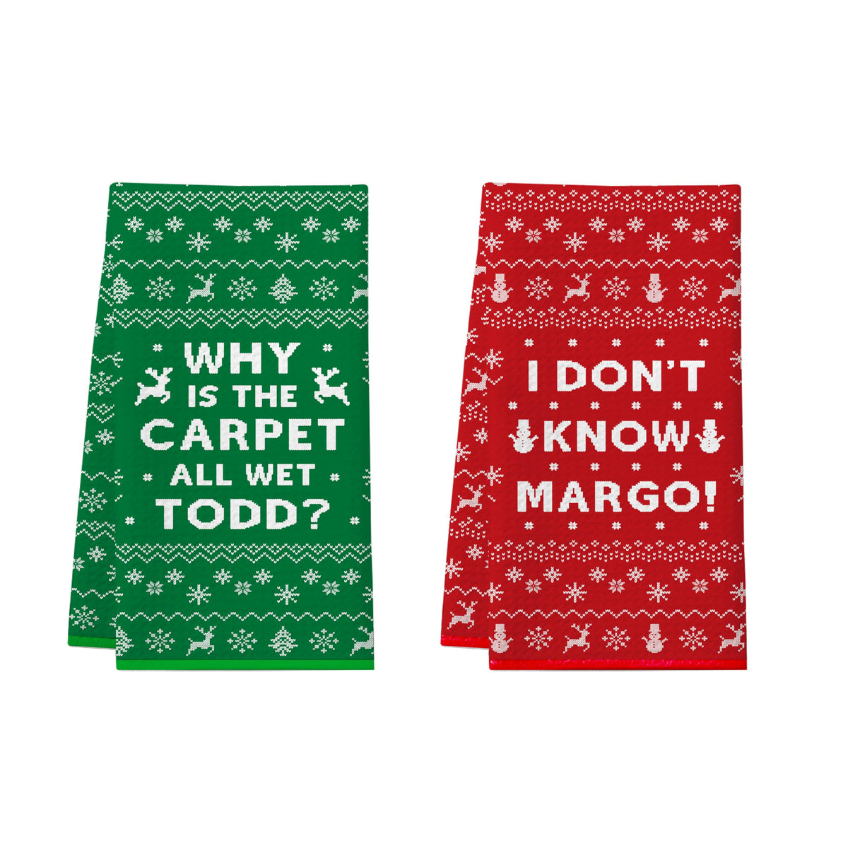 Cheroloven toallas navideñas Griswold; secado rápido para platos y manos.